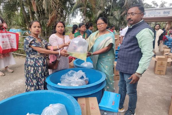 Ornamental Fish & Equipment's Distribution of women Beneficiary